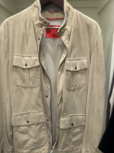 Isaia napoli beige perforated - napoli,