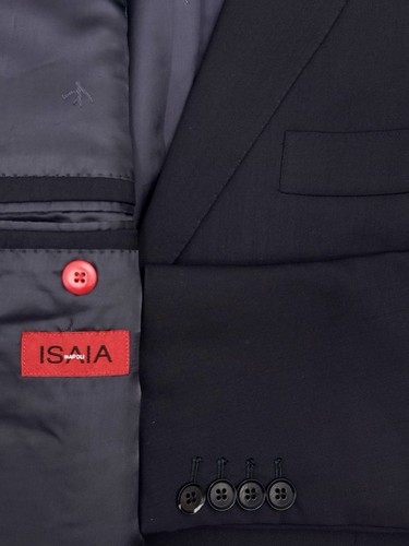Isaia napoli aqua spider black - aqua,