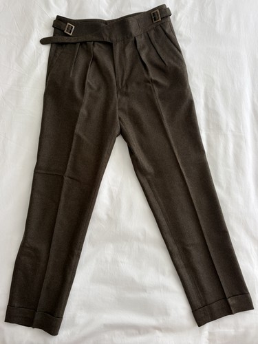 Rubinacci napoli brown wool - napoli,