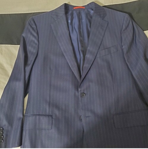 Isaia napoli navy pin - isaia, striped